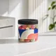 Glasskrukke med godteri bilde 1