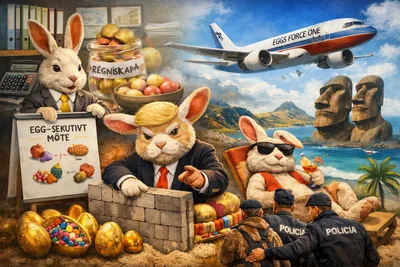 PÅSKE-SPESIAL: Corporate rebuser, eggekapital og kjendisfly til Påskeøya